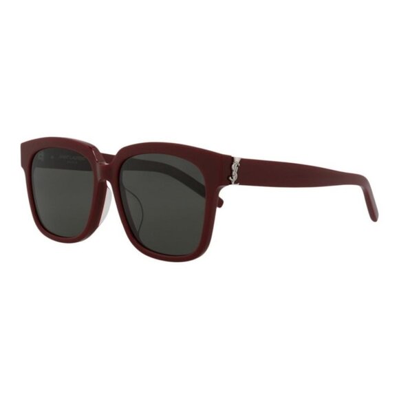 Saint Laurent Womens Square/Rectangle Burgundy Burgundy Grey Fashion Designer - Picture 1 of 4